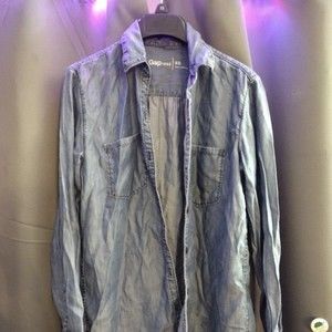 GAP 1969 Denim Long Sleeve Button Down Denim Shirt Size XS